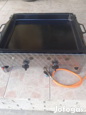 Lángos és pecsenye sütő 2x3 égőfejes