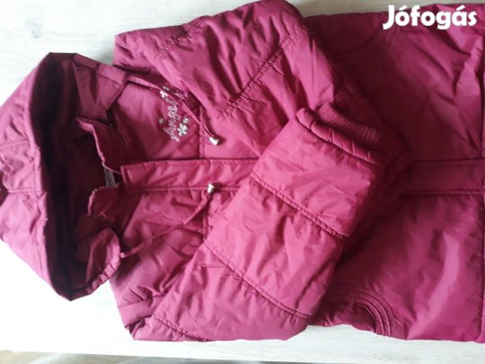 Lány 128-as bordó téli kabát