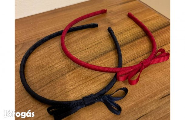 Lány haj kiegészítő hajráf hajpánt kék és piros alkalmi