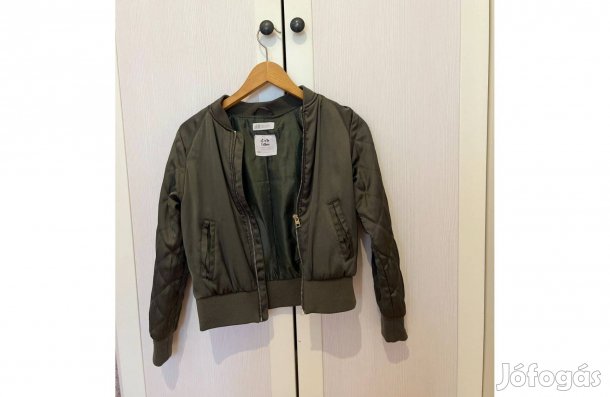 Lány kabát H&M zöld bomber átmeneti 146