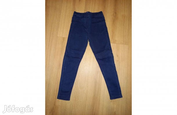 Lány nadrág farmer jeggings 122 128 sötétkék