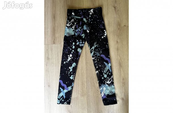 Lány nadrág leggings fekete színes 134 140 10 éves