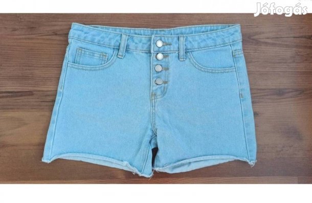 Lány nyári farmer rövid nadrág, naci (152-158)