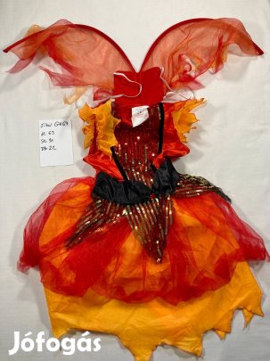 Lány ördög jelmez, halloween jelmez 5-6 év GH67