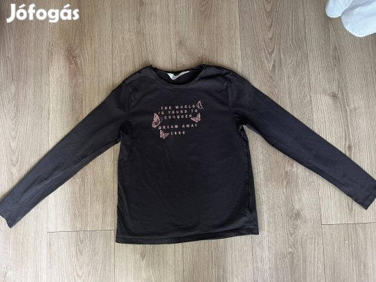 Lány póló hosszú H&M 146 152 pillangó