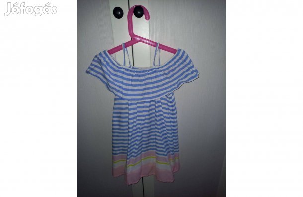 Lány ruha Mark&Spencer csíkos pamut 98 104