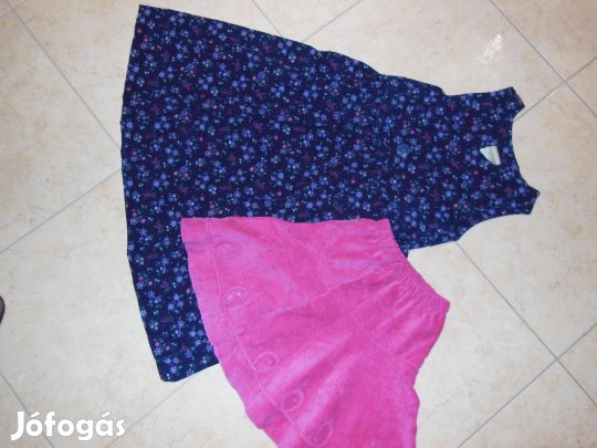Lányka, 134/140-es átmeneti ruhák + szoknya