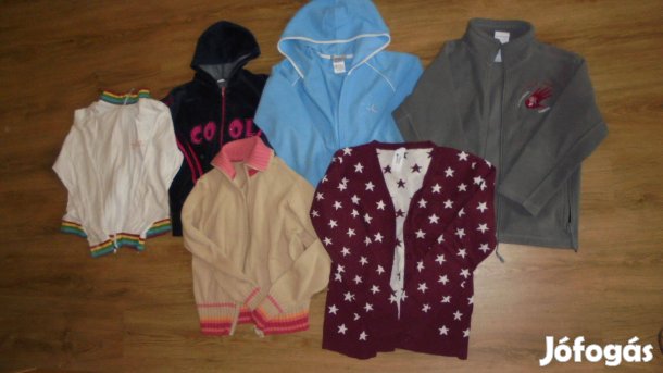 Lányka kapucnis pulóver / cipzáras kardigán többféle 140 - 146 - 152