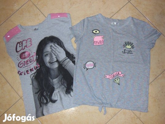 Lányka pólók. Simi pólóval, pacis, cicás, Soy Luna. 146/152
