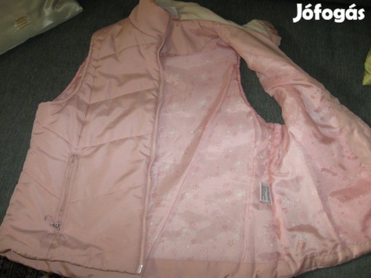 Lányka rózsaszín mellény 140-es