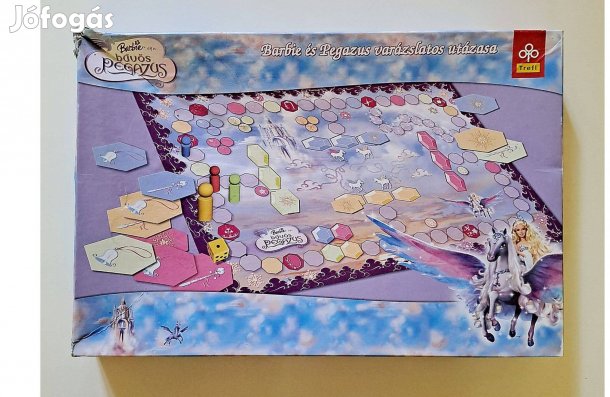 Lányos hercegnős Barbie társasjáték (Barbie és a Bűvös Pegazus)