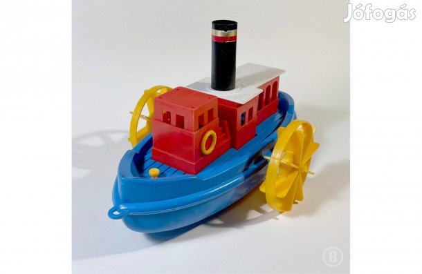 Lapátkerekes hajó, huzogatós játék, 33x21x19 cm - (Csak személyesen!)