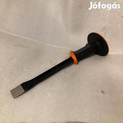 Lapos 350mm véső Acélötvözet gumírozott markolat pajzs a kézvédő