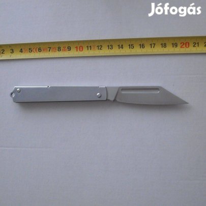 Lapos rozsdamentes acél bicska , zsebkés , szike - Új!