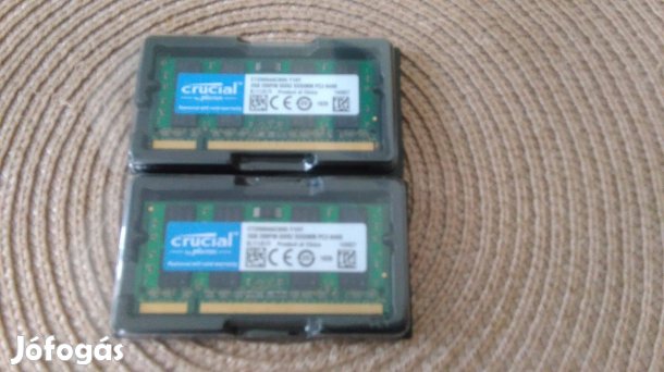 Laptop RAM PC2 800Mhz 4GB (2x 2GB) - Új