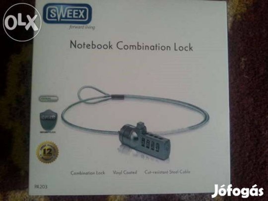 Laptop biztonsági rögzitő új 3 db lopás gátló