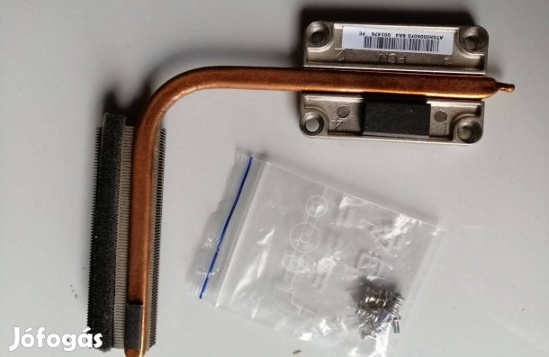Laptop hűtőventilátor hő cső Packard Bell TS P5W50 komplett hővezető