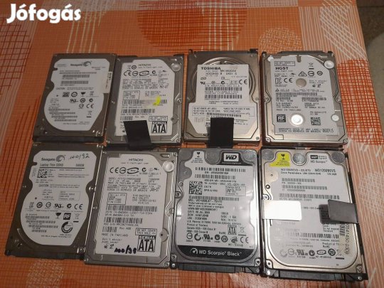 Laptop merevlemezek 80-500 GB