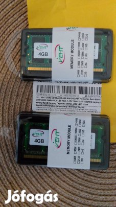 Laptop ram 1600 Mhz DDR3L 8Gb (2x4 Gb) 1.35V - Új -