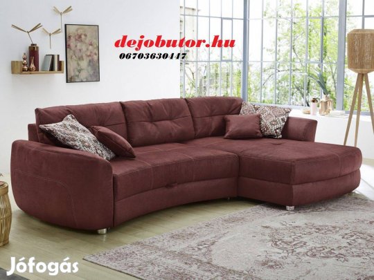 Largo sarok prémium kanapé ülőgarnitúra 325x194 cm bordó ágyazható