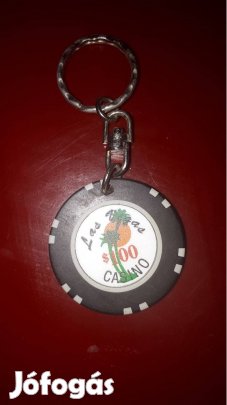 Las Vegas zseton kulcstartó