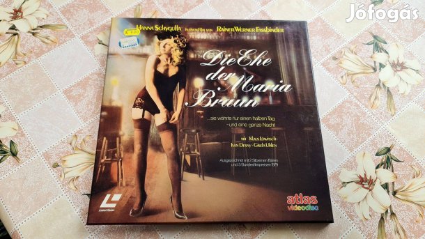 Laservision,Laserdisc 10.- Die Ehe der Maria Braun - német film