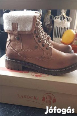 Lasocki bőr bakancs eladó!  Új!