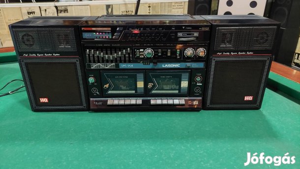 Lasonic LPC-90K kétkazettás magnó boombox