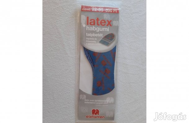 Latex habgumi talpbetét