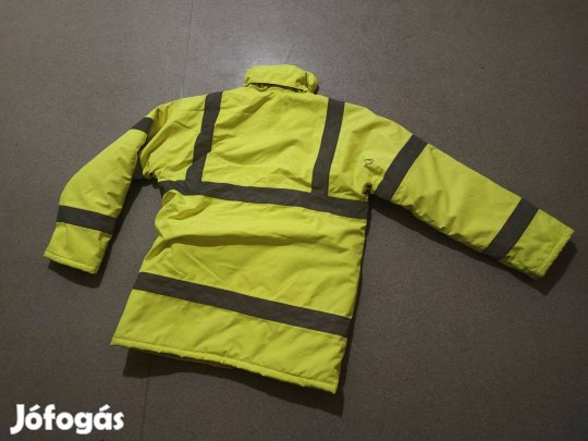 Láthatósági munkás kabát hőszigetelő vízálló