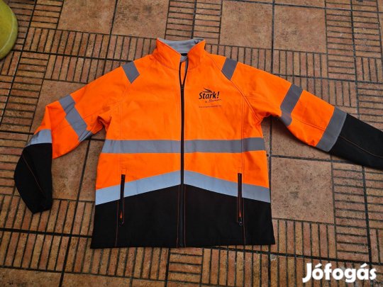 Láthatósági softshell munkás kabát pulóver XL
