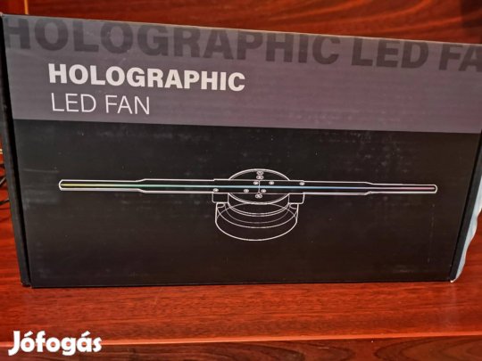 Látványos 3D holografikus reklám kijelző WiFi, app vezérléssel