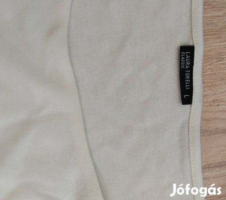 Laura Torelli pihe puha elöl dupla női pamut felső L