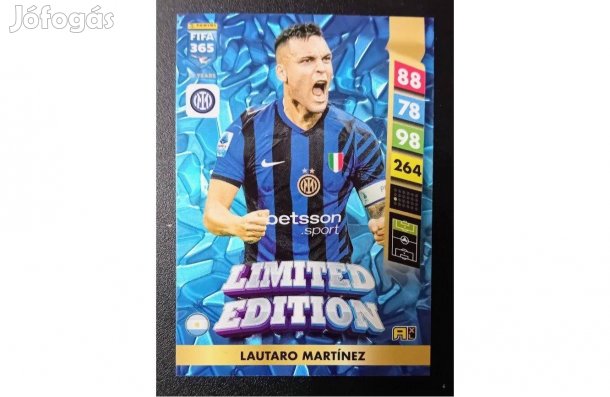 Lautaro Martínez Internazionale Limited focis kártya Panini FIFA 2025