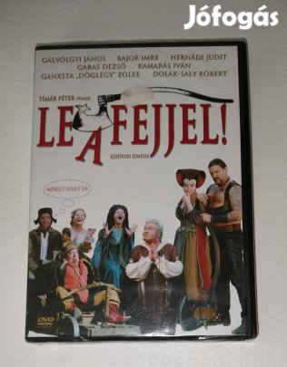 Le a fejjel! dvd középkori komédia Gálvölgyi, Bajor bontatlan