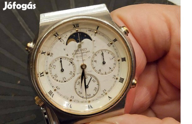 Leárazás: Seiko 7448-7000 Holdfázis-Crono karóra a 80-as évekböl