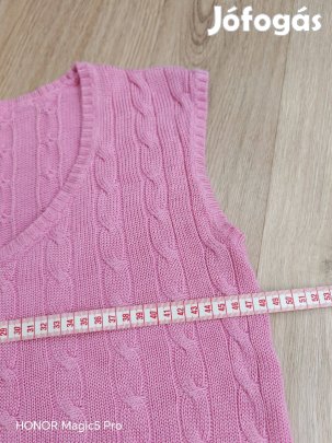 Lecímkézett Uj állapotu pink Ralph Lauren női mellény