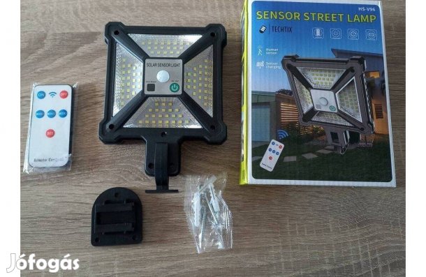 Led Napelemes lámpa kültéri mozgásérzékelő távirányitó