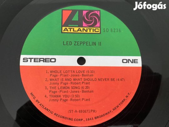 Led Zeppelin - Led Zeppelin II. - 1969 - LP - US 1969! - VG+/VG+