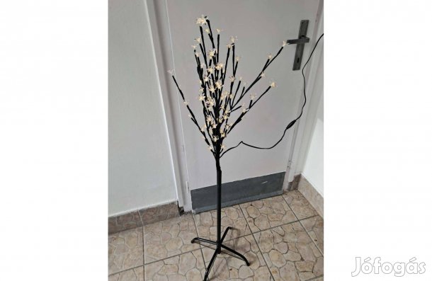 Led díszkivilágító talppal együtt, fehér kültérre és beltérre ág, fa