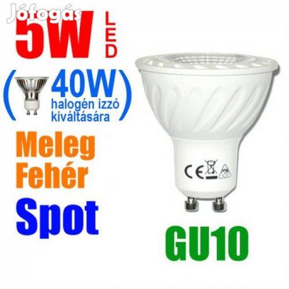 Ledes Izzó LED Égő Lámpa GU10 Melegfehér 5W SMD (_)