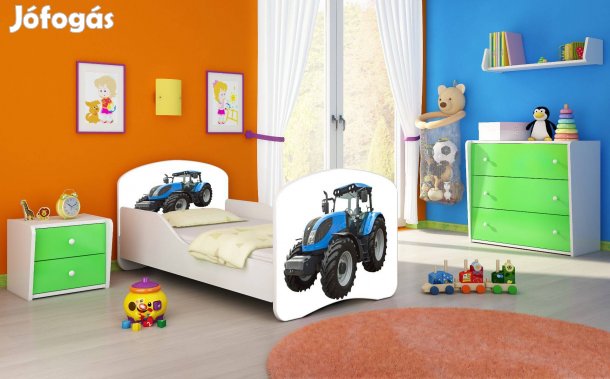 Leesésgátlós gyerekágy - Dream 80X160 cm - 42 Traktor matraccal