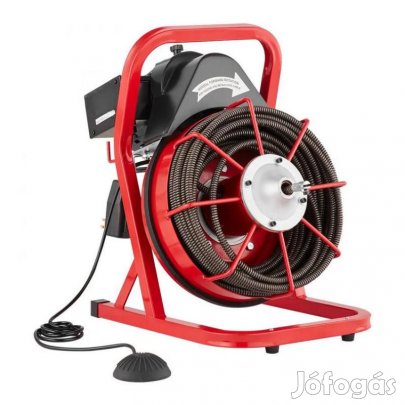 Lefolyótisztító gép, csőgörény kézi adagolással  23 m, 370…