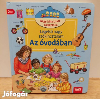 Legelső nagy szókincstáram az óvodában gyerek könyv lapozó