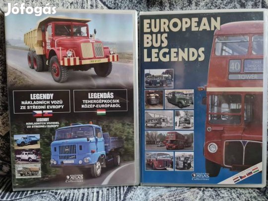 Legendás teherautók, Európai busz legendák műsoros DVD - 2 db