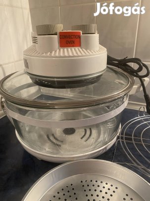 Légkeveréses, olajmentes sütő/főző kiegészítőkkel