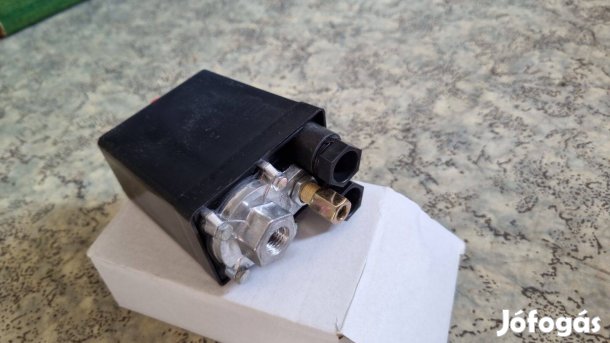 Légkompresszor nyomáskapcsoló 1 kiállással, egy kimenettel