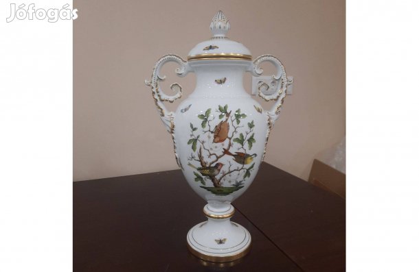 Legnagyobb Herendi Rothschild mintás porcelán serleg dísz váza eladó!
