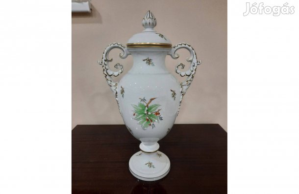 Legnagyobb Herendi hecsedli, csipkebogyó mintás serleg dísz váza eladó