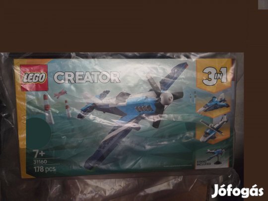 Lego 31160 Creator Repülőgép: Versenyrepülőgép készlet - bontatlan